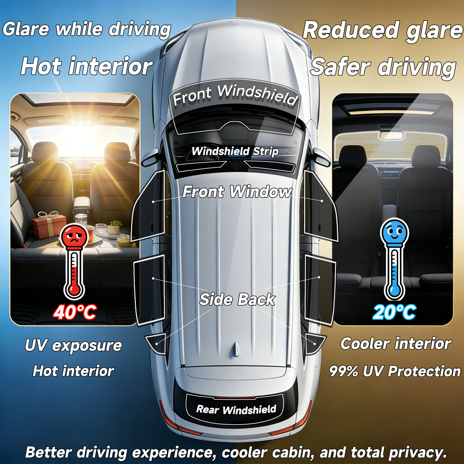 Precut Window Tint Car for Maz - Glass Protector Auto recensione e prezzo