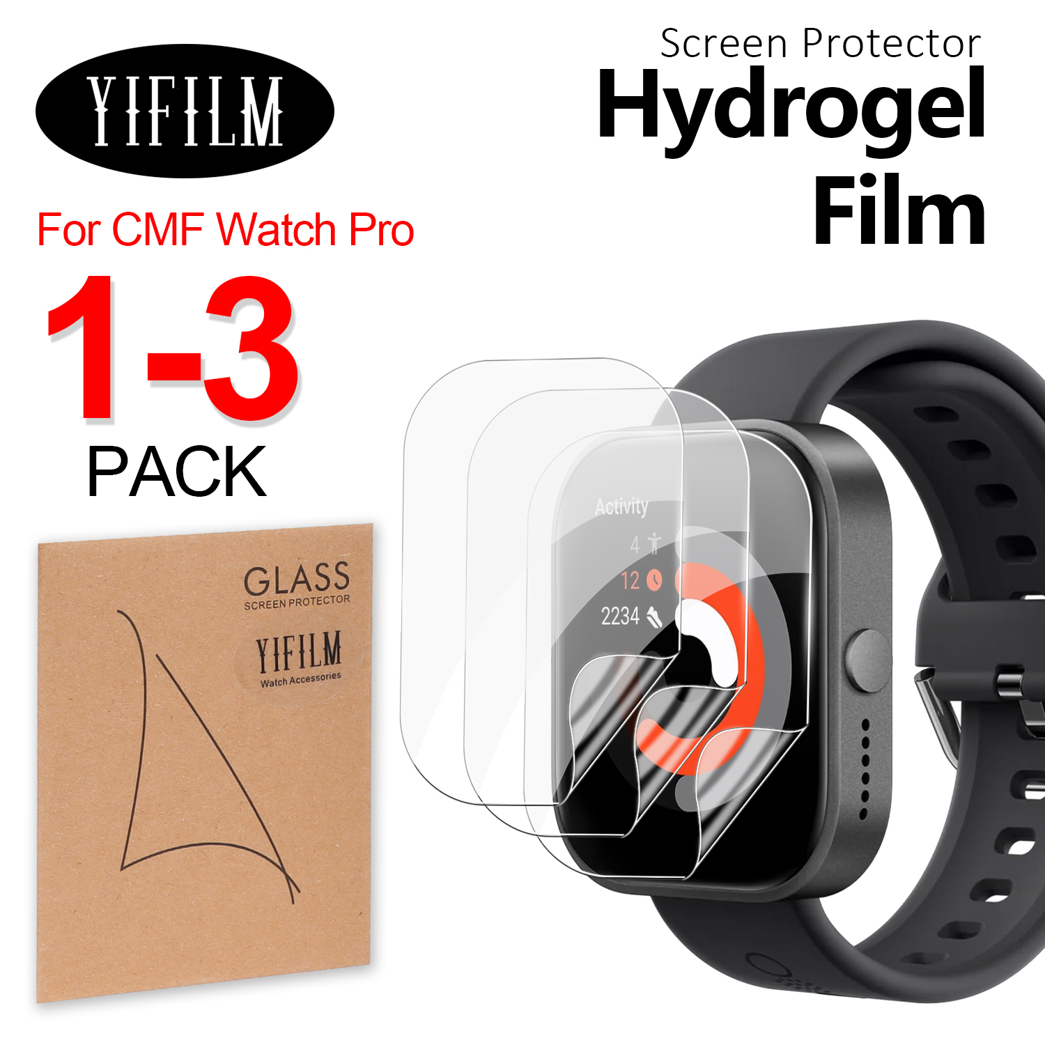 HD Clear TPU Hydraulic Screen  - Smartwatch Screen Film recensione e prezzo