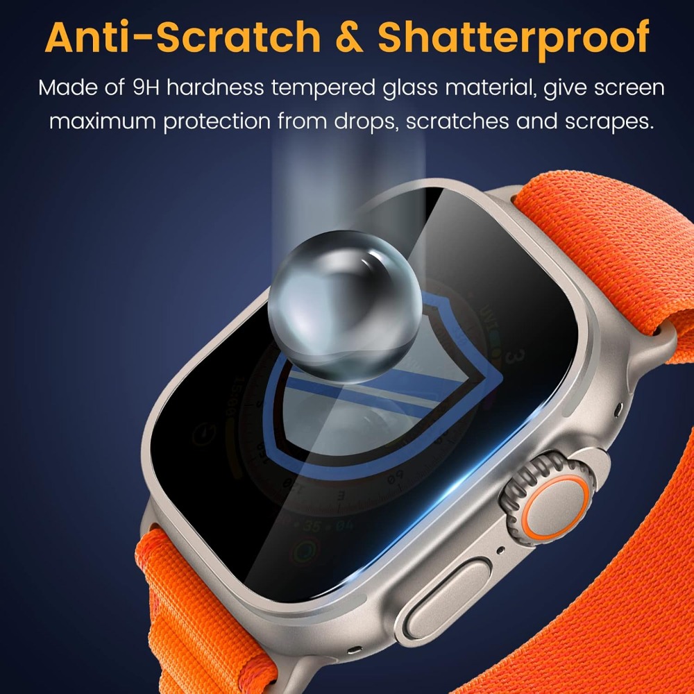 For Apple Watch Ultra 3 2 49mm - Glass Protector Auto recensione e prezzo