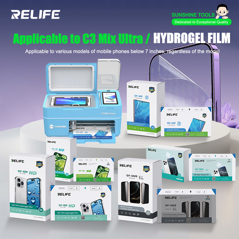 RELIFE GF-1M GF-5MS HD TPH Hyd - Screen Protector Cutter recensione e prezzo