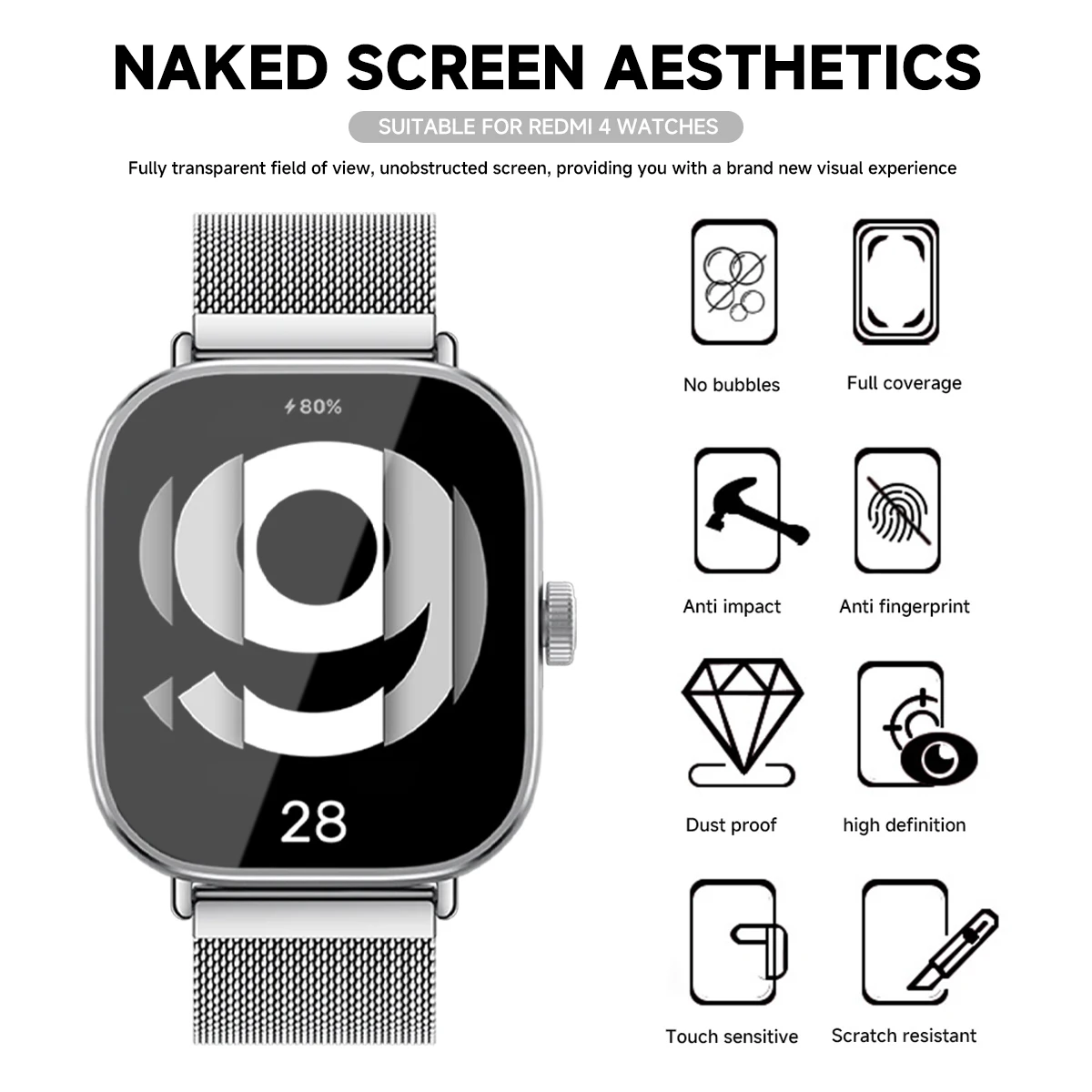 Tempered Glass for Xiaomi Redm - Smartwatch Screen Film recensione e prezzo