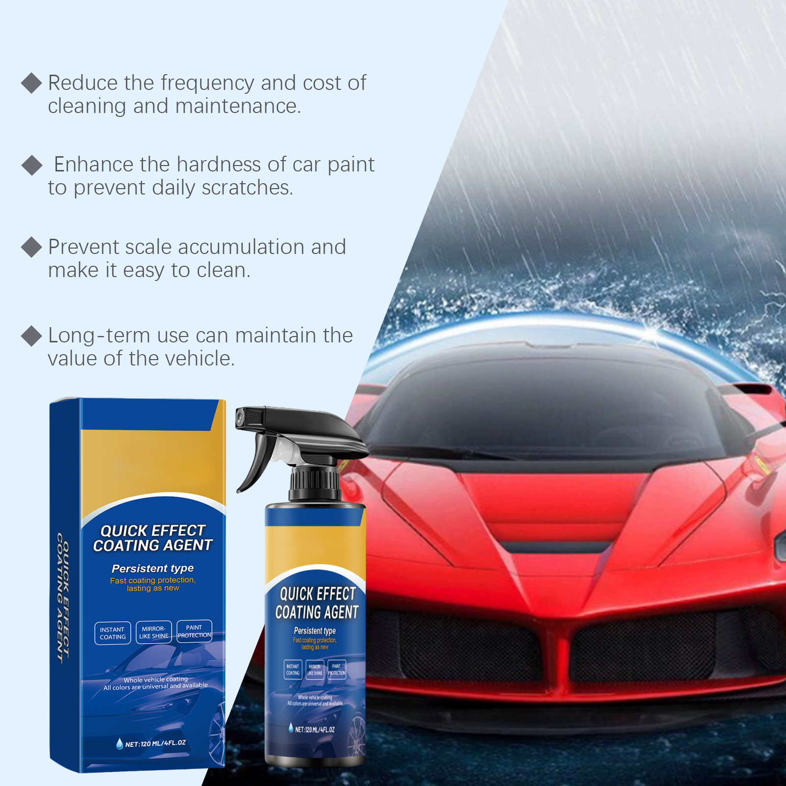 Car Quick Coating Agent Spray  - Nano Liquid Coating recensione e prezzo