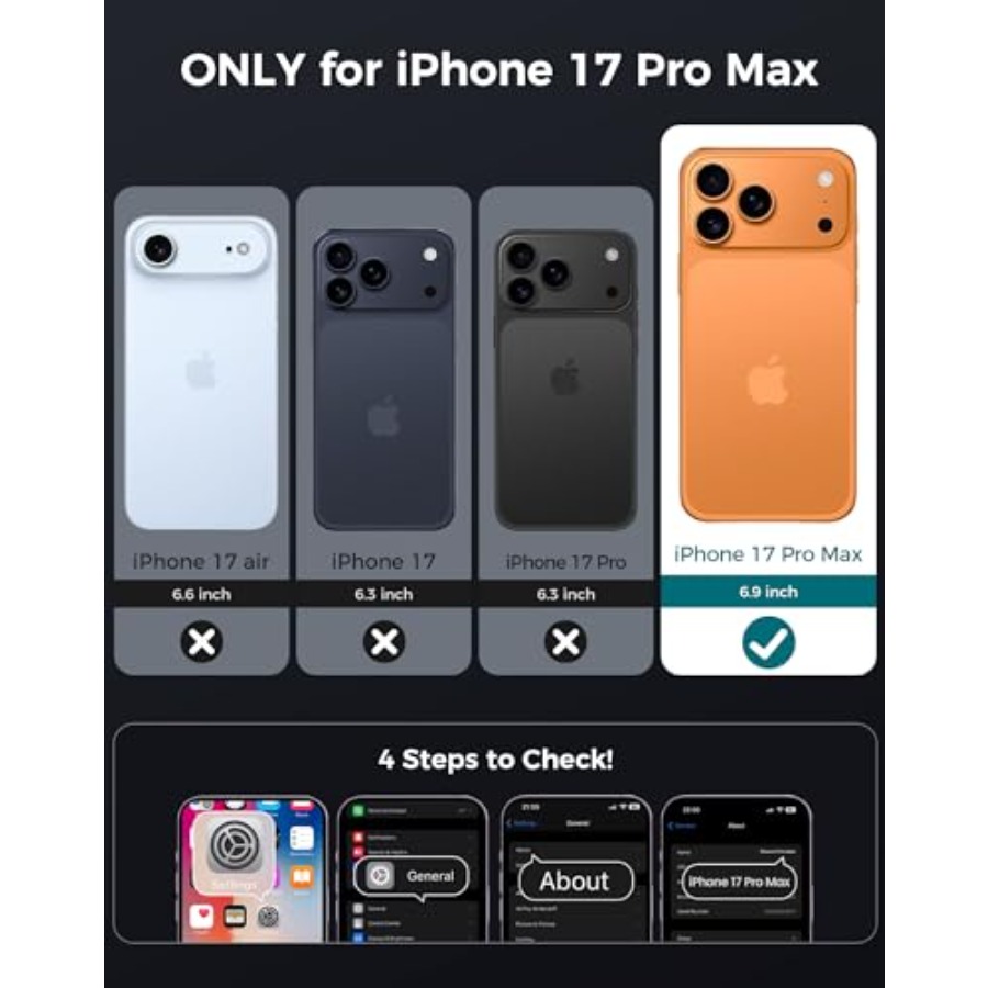 for iPhone 17 Pro Max Case wit - Privacy Screen Protector recensione e prezzo
