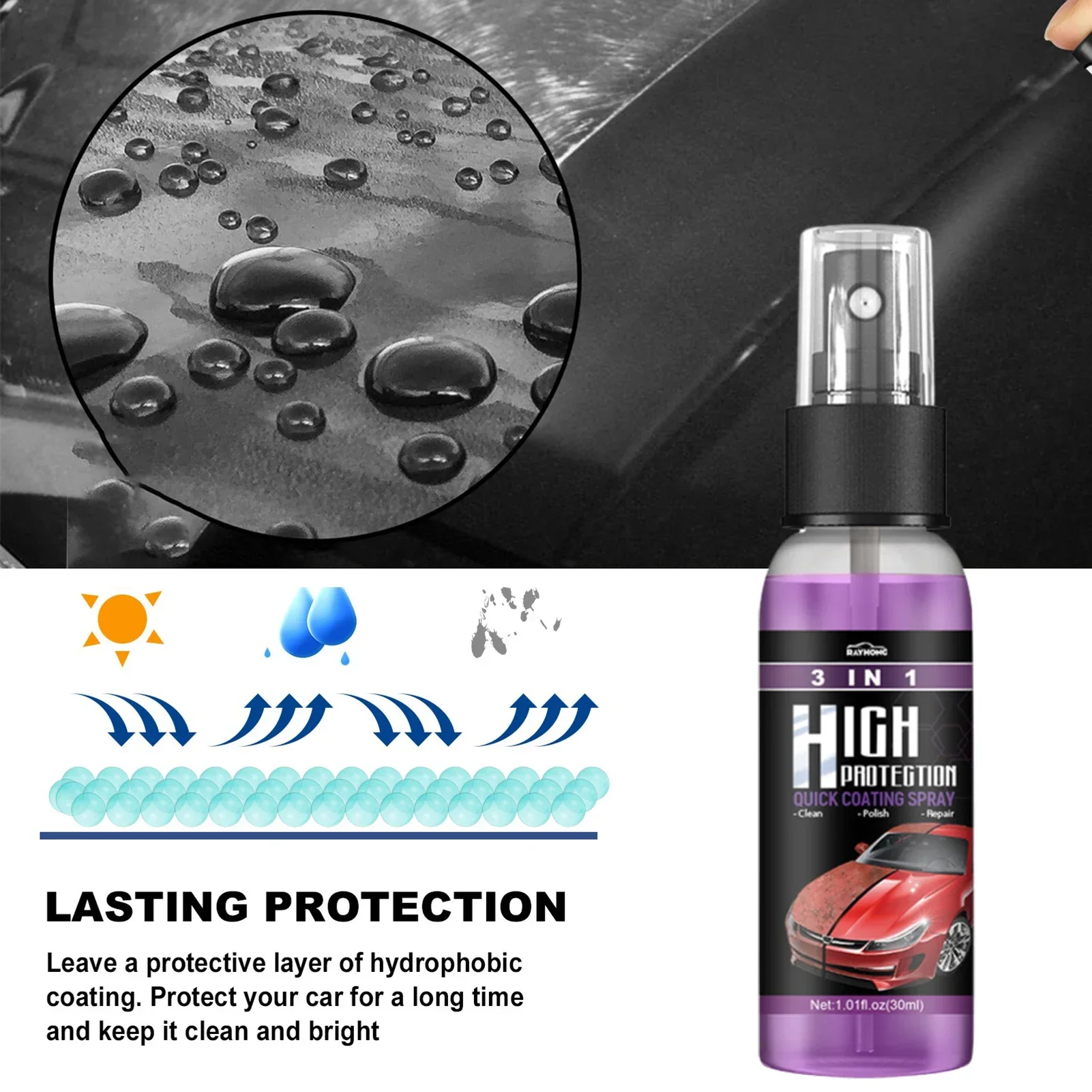 3 in 1 Car Ceramic Liquid Coat - Nano Liquid Coating recensione e prezzo