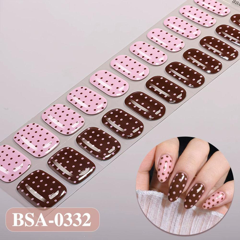 Polka Dot Gel Nail Strips Full - Full Cover Adhesive recensione e prezzo