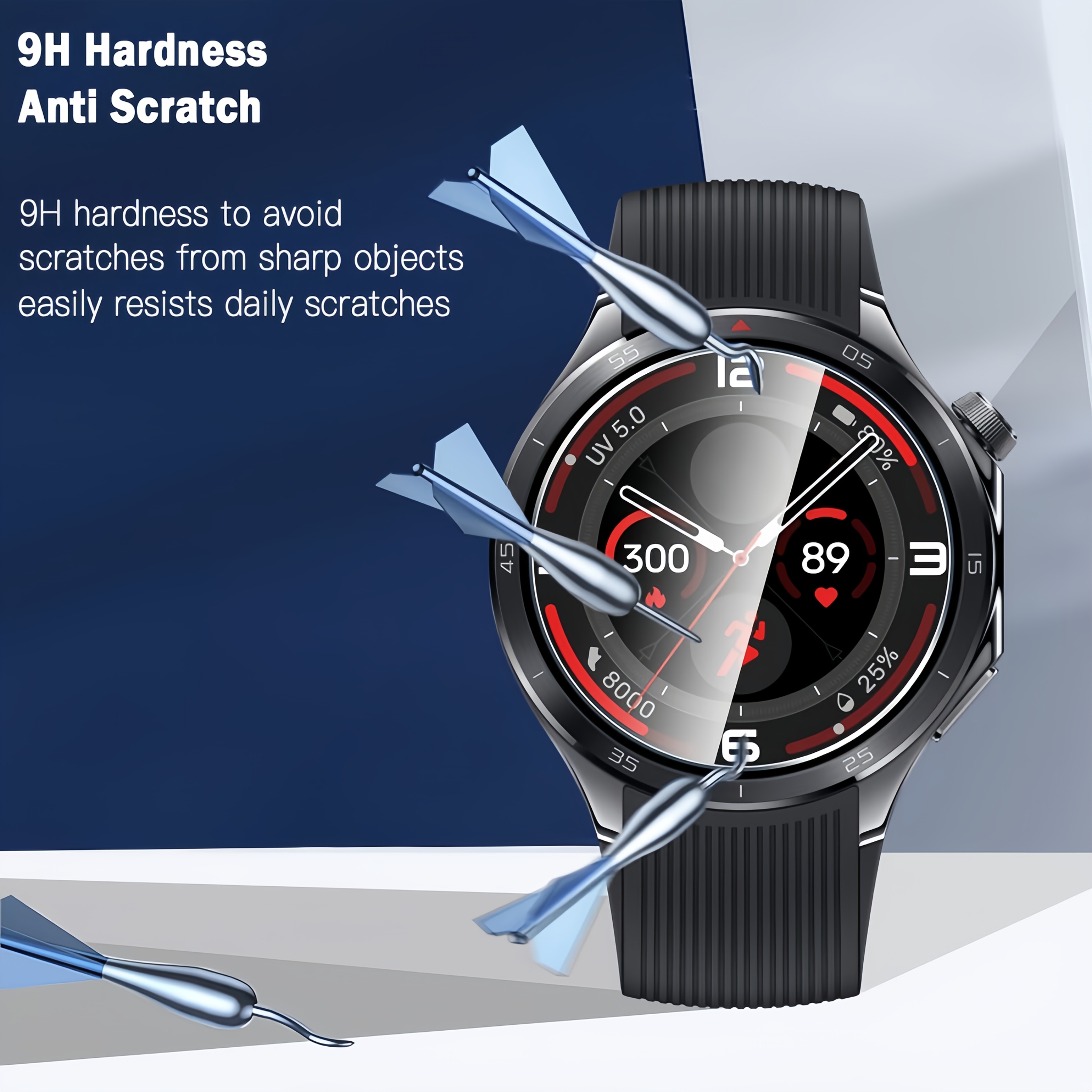 3PCS 9H Tempered Glass Screen  - Smartwatch Screen Film recensione e prezzo
